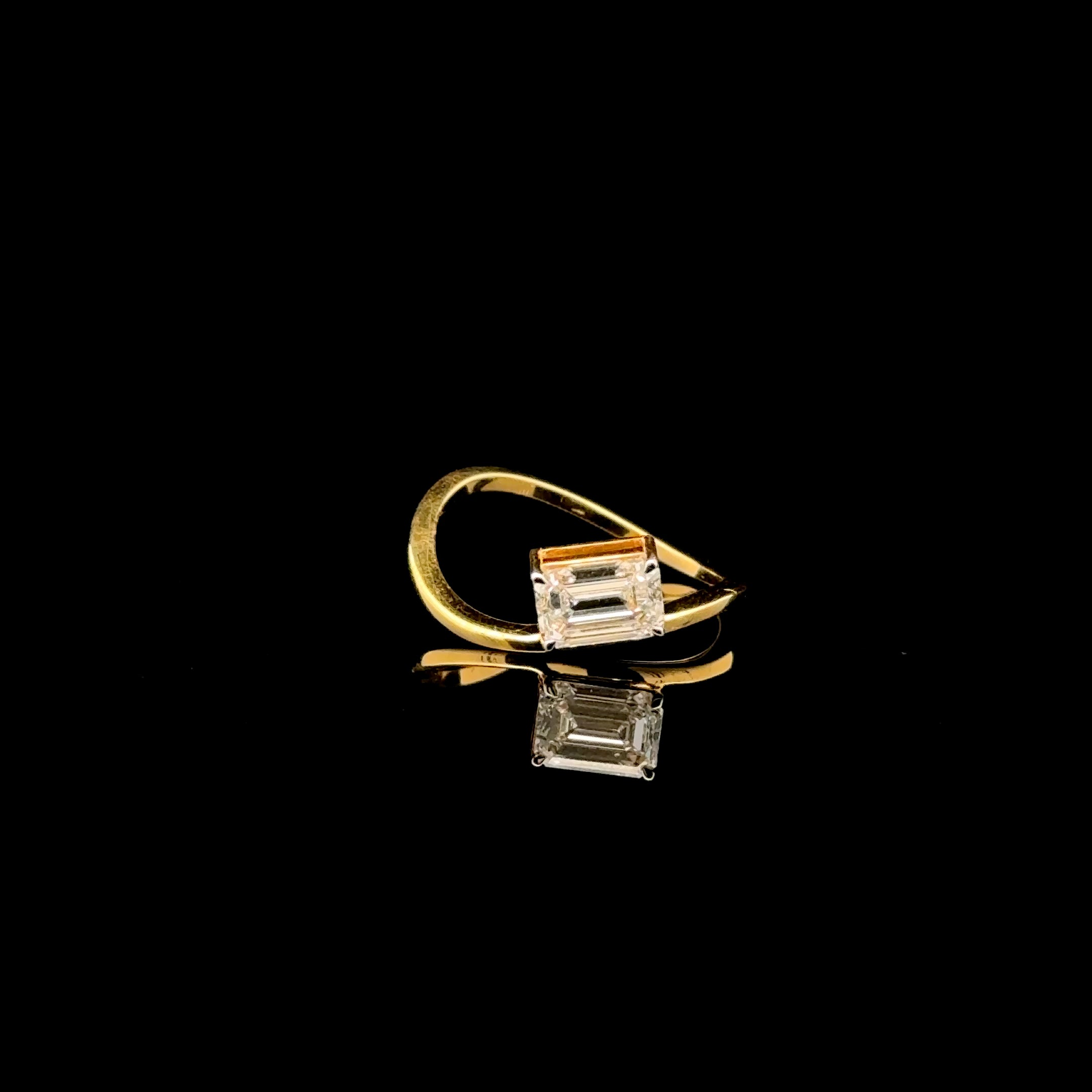 Classic Emerald: 1.11ct Solitaire Promise Ring
